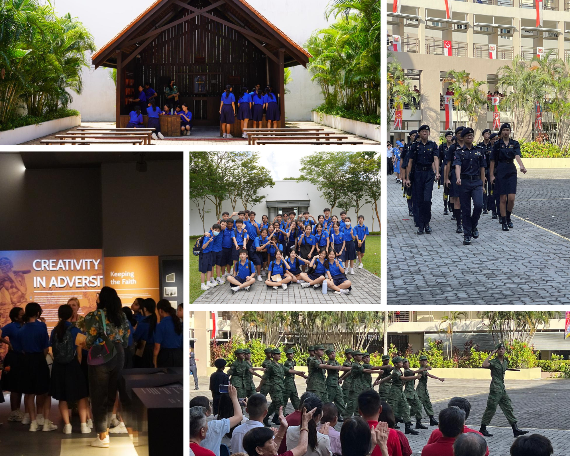 Infographic on North Vista's National Education programme, covering its objectives and key commemorative events including Total Defence Day, International Friendship Day, and National Day.